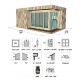 Allwood Arlanda XL | 227 SQF cabin kit- SHIPPING COSTS APPLY- Financing Now Available