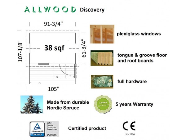 Allwood Playhouse Discovery | 38 SQF 