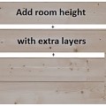 Extra layer of 3-5/8" wall planks  + $560.00 