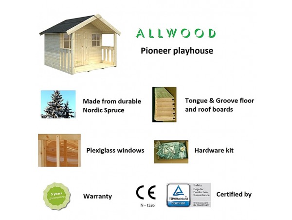 Allwood Playhouse Pioneer | 20 SQF 