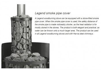 Harvia Legend smoke pipe cover