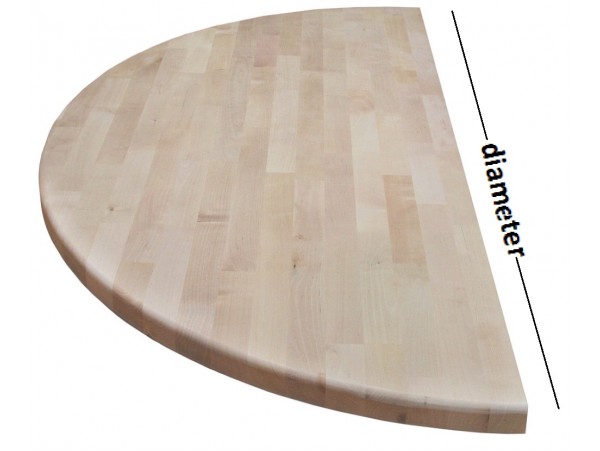 1 5 Birch Half Round Table Tops All, Half Circle Table Top