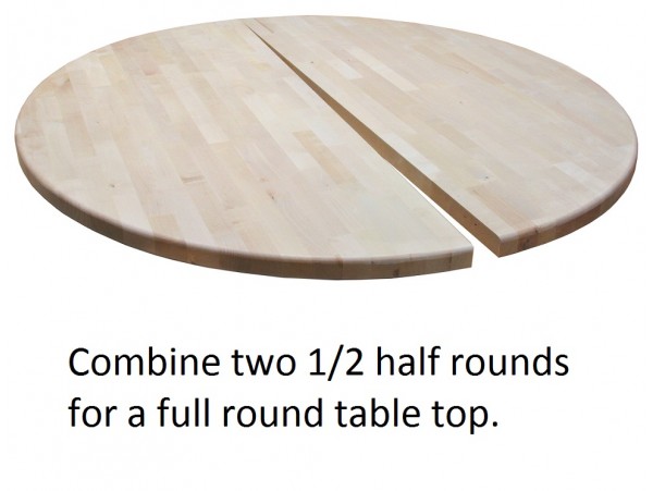 1 5 Birch Half Round Table Tops All, Half Circle Table Top