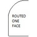 Routed one face  + $4.00 