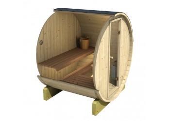 Allwood Barrel Sauna #160 EHC 3-person sauna ** Electric Heater ** 