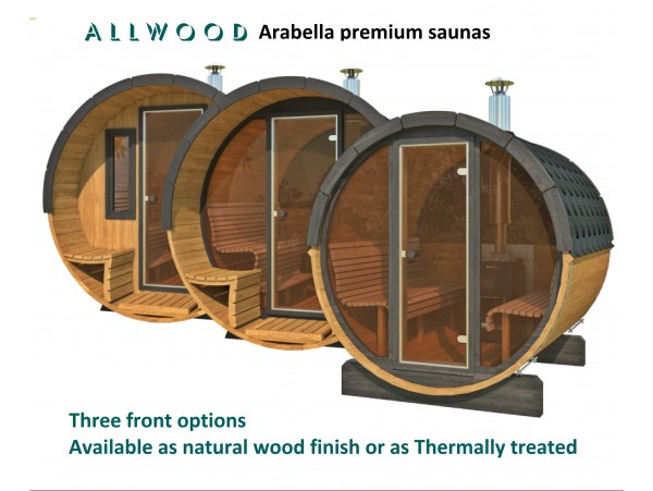 Allwood Arabella 200-LUX Barrel Sauna  