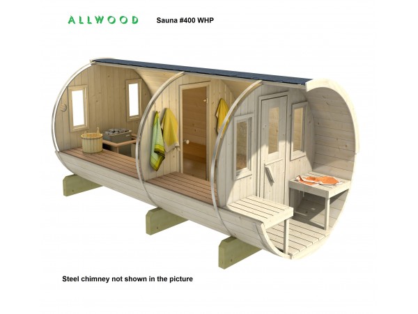 Allwood barrel sauna #400 WHP - SHIPPING COSTS APPLY- Financing Now Available 
