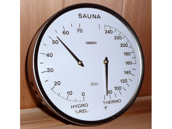 thermomètre hygromètre thermomètre et hygromètre de Compteur dhumidité fixé au Mur pour Sauna Humidimètre de température fixé au Mur 