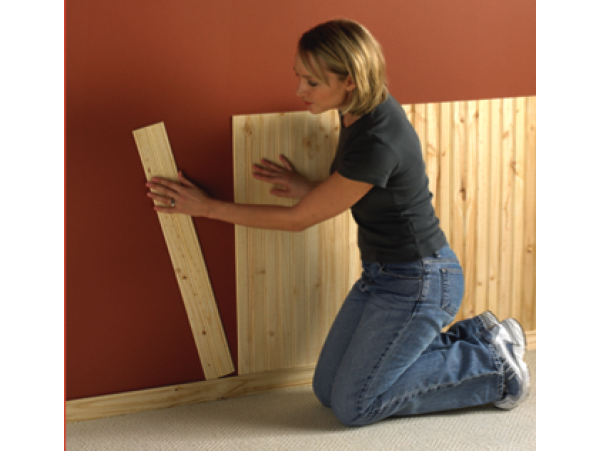 Economy Nordic Pine Beaded Wainscot Kit - 48 Lineal Ft. of wall 